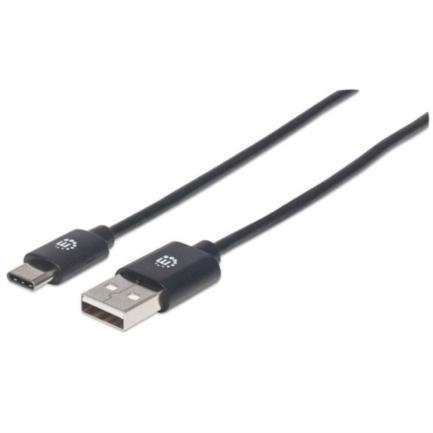 MANHATTAN - Cable Manhattan USB A-C 2.0 Alta Velocidad 2m Color Negro