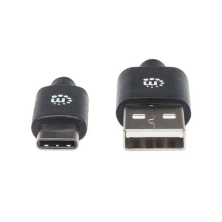 MANHATTAN - Cable Manhattan USB A-C 2.0 Alta Velocidad 2m Color Negro