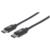 MANHATTAN - Cable Manhattan USB-C 2.0 Alta Velocidad 50cm Color Negro