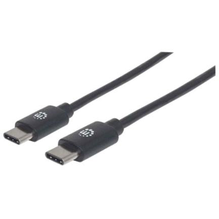 MANHATTAN - Cable Manhattan USB-C 2.0 Alta Velocidad 50cm Color Negro