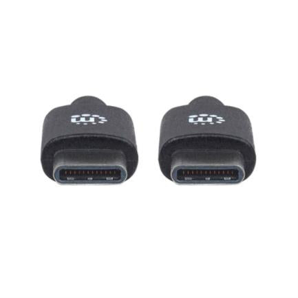 MANHATTAN - Cable Manhattan USB-C 2.0 Alta Velocidad 50cm Color Negro