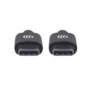 MANHATTAN - Cable Manhattan USB-C 2.0 Alta Velocidad 1m Color Negro