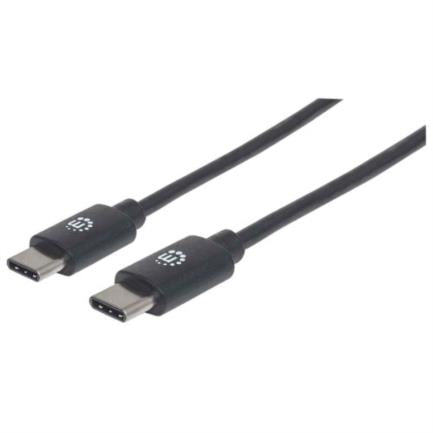 MANHATTAN - Cable Manhattan USB-C 2.0 Alta Velocidad 2m Color Negro