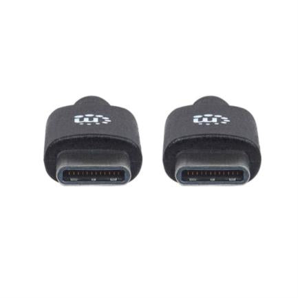 MANHATTAN - Cable Manhattan USB-C 2.0 Alta Velocidad 2m Color Negro
