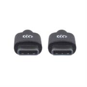 MANHATTAN - Cable Manhattan USB-C 2.0 Alta Velocidad 3m Color Negro