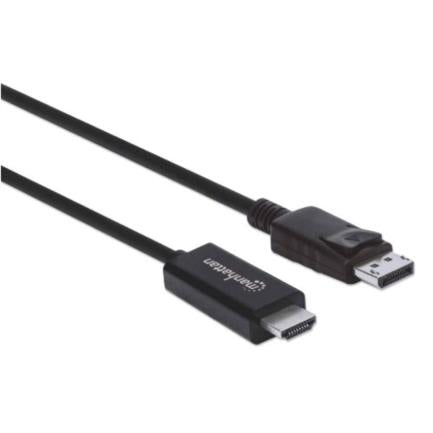 MANHATTAN - Cable Manhattan DisplayPort/HDMI-M 4K 3m Color Negro