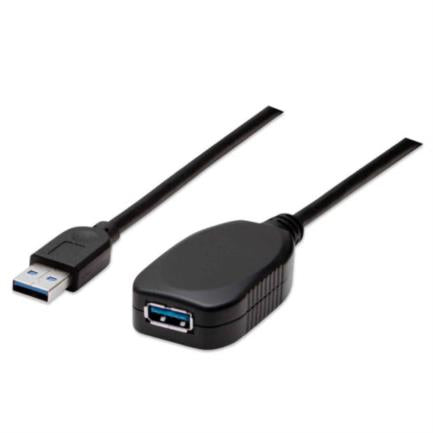 MANHATTAN - Cable Manhattan Extensión Activa USB-A 3.0 Súper Velocidad 5m Color Negro