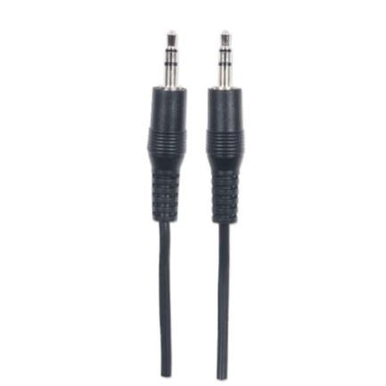 MANHATTAN - Cable Manhattan Audio Estéreo 3.5mm M-M 1.8m Color Negro