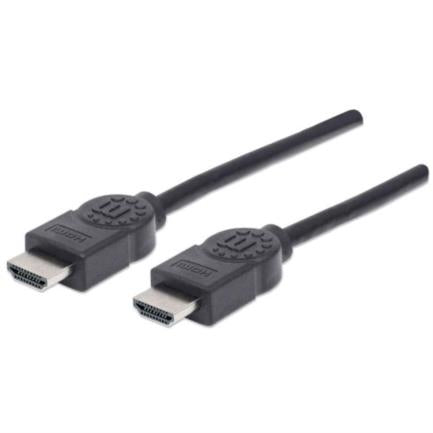 MANHATTAN - Cable Manhattan HDMI 1.4 M-M Alta Velocidad Canal Ethernet 5m Color Negro