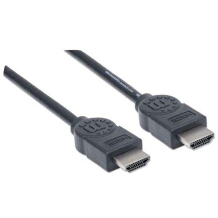 MANHATTAN - Cable Manhattan HDMI 1.4 M-M Alta Velocidad Canal Ethernet 5m Color Negro