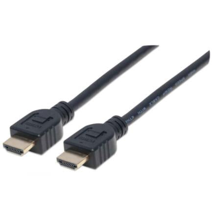 MANHATTAN - Cable Manhattan HDMI M-M Alta Velocidad con Ethernet 1m Color Negro