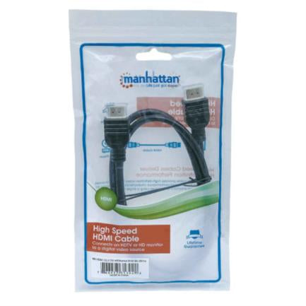 MANHATTAN - Cable Manhattan HDMI M-M Alta Velocidad con Ethernet 1m Color Negro