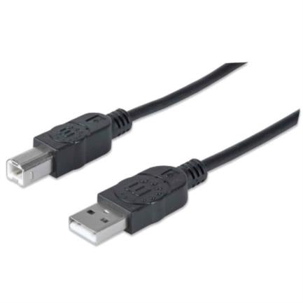 MANHATTAN - Cable Manhattan USB 2.0 A-B Alta Velocidad 5m Color Negro