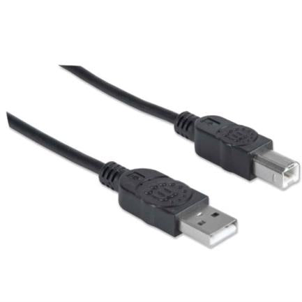 MANHATTAN - Cable Manhattan USB 2.0 A-B Alta Velocidad 5m Color Negro