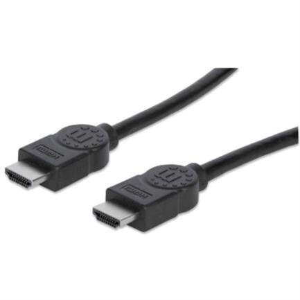MANHATTAN - Cable Manhattan Alta Velocidad Canal Ethernet HDMI M-M 15m Color Negro