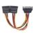 MANHATTAN - Cable Manhattan Y de Alimentación SATA M-H 15cm