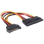 MANHATTAN - Cable Manhattan Y de Alimentación SATA M-H 15cm