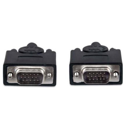 MANHATTAN - Cable Manhattan para Monitor SVGA HD15 M-M 20m Color Negro