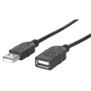 MANHATTAN - Cable Manhattan Extensión USB 2.0 Alta Velocidad 1.8m Color Negro