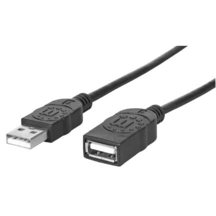 MANHATTAN - Cable Manhattan Extensión USB 2.0 Alta Velocidad 1.8m Color Negro