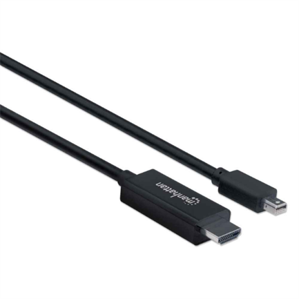 MANHATTAN - Cable Manhattan Mini DisplayPort M-M 4K a 60Hz 1.8m Color Negro