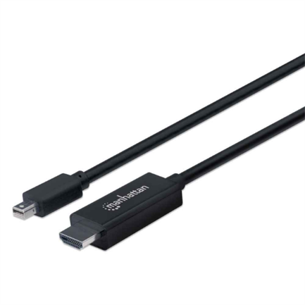MANHATTAN - Cable Manhattan Mini DisplayPort M-M 4K a 60Hz 1.8m Color Negro