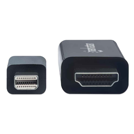 MANHATTAN - Cable Manhattan Mini DisplayPort M-M 4K a 60Hz 1.8m Color Negro