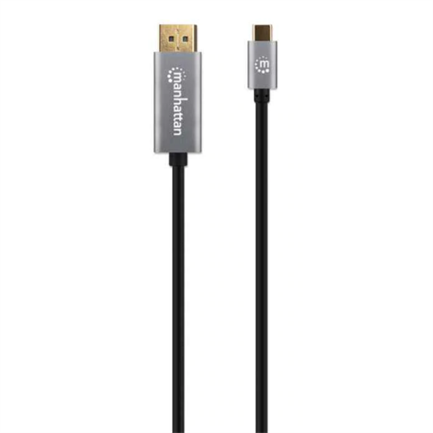 MANHATTAN - Cable Manhattan Adaptador USB-C a DisplayPort-M 8K a 60Hz 2m Color Negro