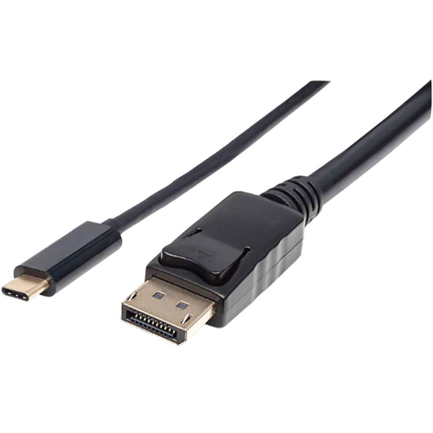 MANHATTAN - Cable Manhattan Adaptador USB-C a DisplayPort 4K a 60Hz 2m Color Negro