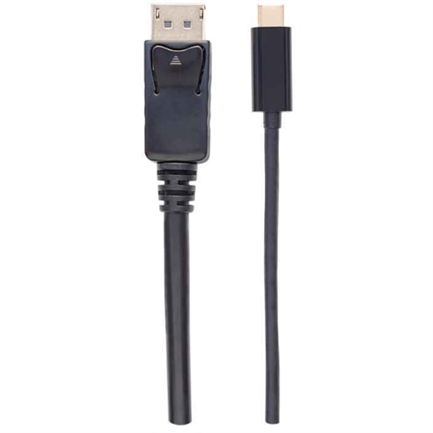 MANHATTAN - Cable Manhattan Adaptador USB-C a DisplayPort 4K a 60Hz 2m Color Negro