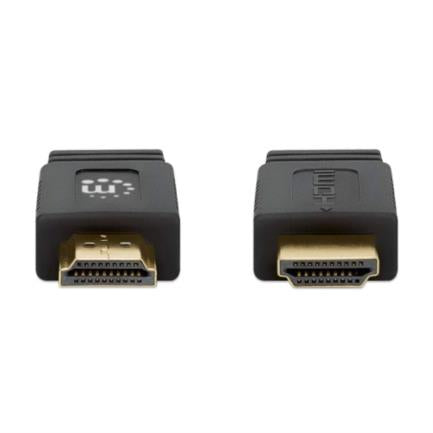 MANHATTAN - Cable Manhattan HDMI Plano Alta Velocidad con Ethernet 10m Color Negro