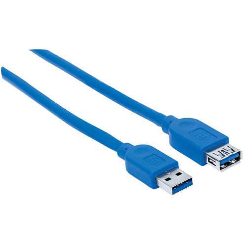 MANHATTAN - Cable Manhattan USB V3.2 Ext  Tipo A  1.0M Azul 5Gb