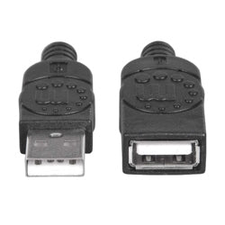 MANHATTAN - Cable Manhattan USB V2.0 Ext Tipo A  0.9M Negro