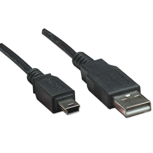 MANHATTAN - Cable Manhattan USB V2.0 A-Mini B 0.9M Negro