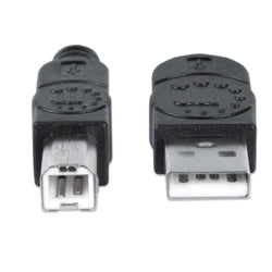 MANHATTAN - Cable Manhattan USB V2.0 A-B  0.9M Negro