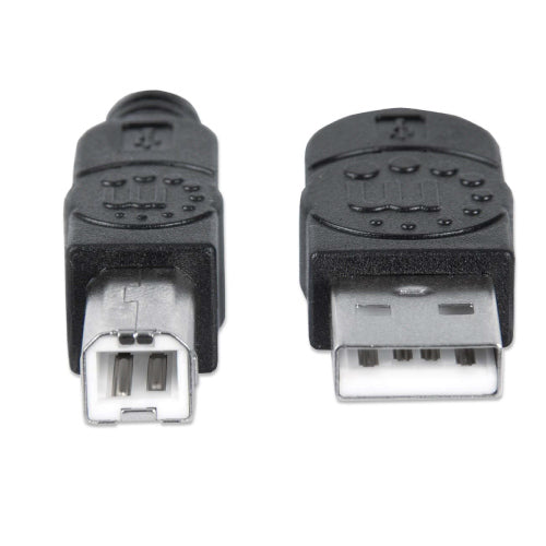 MANHATTAN - Cable Manhattan USB V2.0 A-B  0.9M Negro
