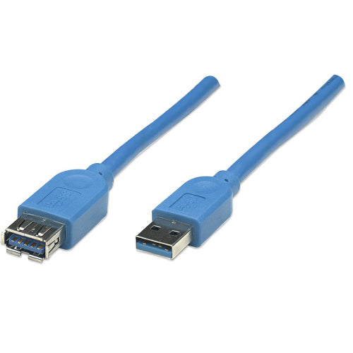 MANHATTAN - Cable Manhattan USB V3.2 Ext Tipo A  3.0M Azul 5 G