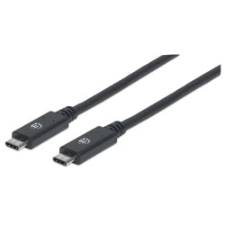 MANHATTAN - Cable Manhattan USB-C V3.2 C-C  1.0M 10Gbps 100W