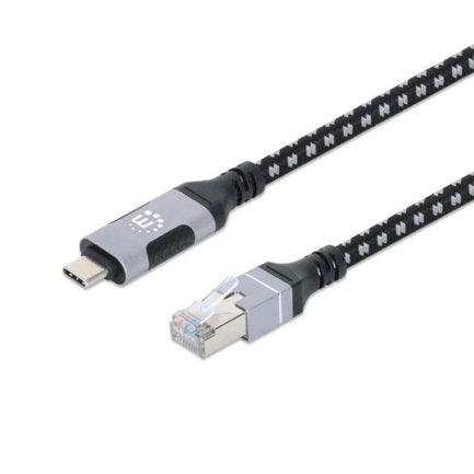 MANHATTAN - Cable USB-C Manhattan V3.2 a RJ45 2M 5 Gbps Cat6 1 Gbps