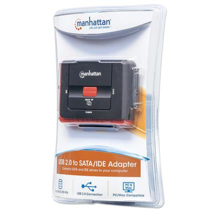 MANHATTAN - Adaptador Manhattan USB Alta Velocidad 2.0 SATA/IDE Color Negro