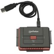 MANHATTAN - Adaptador Manhattan USB Alta Velocidad 2.0 SATA/IDE Color Negro