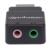 MANHATTAN - Adaptador Manhattan Sonido Estéreo USB Alta Velocidad a Puertos 3.5mm Color Negro