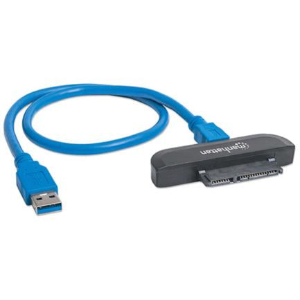 MANHATTAN - Adaptador Manhattan USB 3.0 a HDD SATA 2.5" Super Velocidad