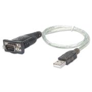 MANHATTAN - Convertidor Manhattan USB a Serial DB9M 45cm