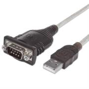 MANHATTAN - Convertidor Manhattan USB a Serial DB9M 45cm Bolsa