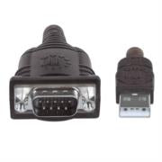 MANHATTAN - Convertidor Manhattan USB a Serial DB9M 45cm Bolsa