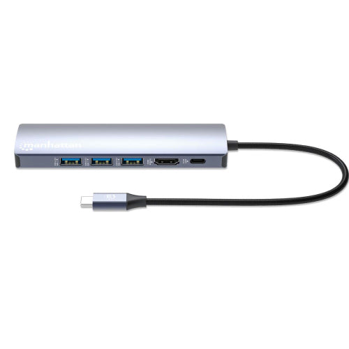 MANHATTAN - Estacion Docking USB-C  MANHATTAN con Hub 6 en 1