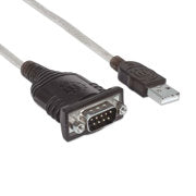 MANHATTAN - Convertidor USB Manhattan a Serial DB9 0.4m Chip FTDI FT232