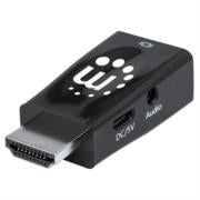 MANHATTAN - Convertidor Manhattan Video HDMI a SVGA+Salida Audio Color Negro