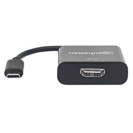 MANHATTAN - Convertidor Manhattan Video USB-C a HDMI Hembra Color Negro